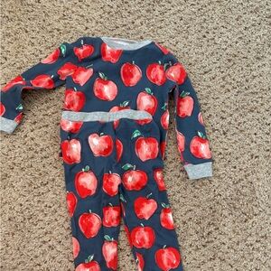 Mud Pie Apple pajama set